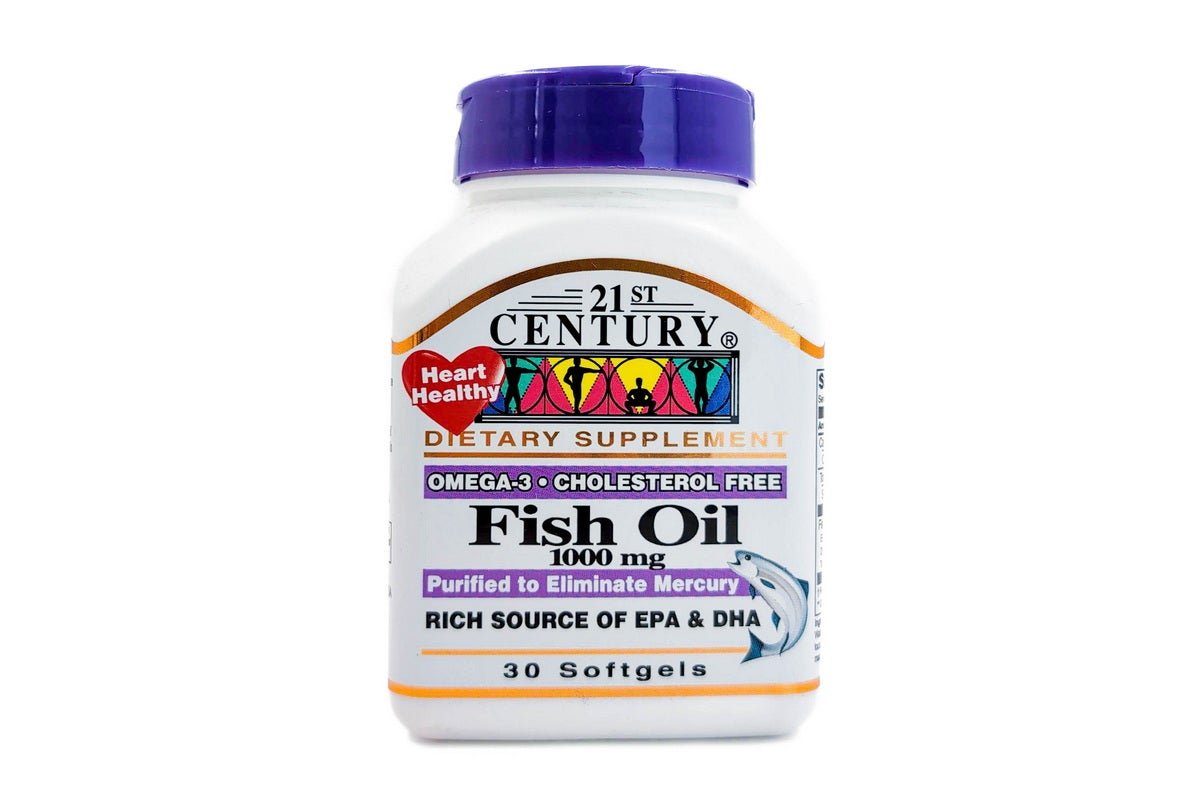 21St Century Fish Oil 1000 Mg Omega 3 Softgels 30 Pieces