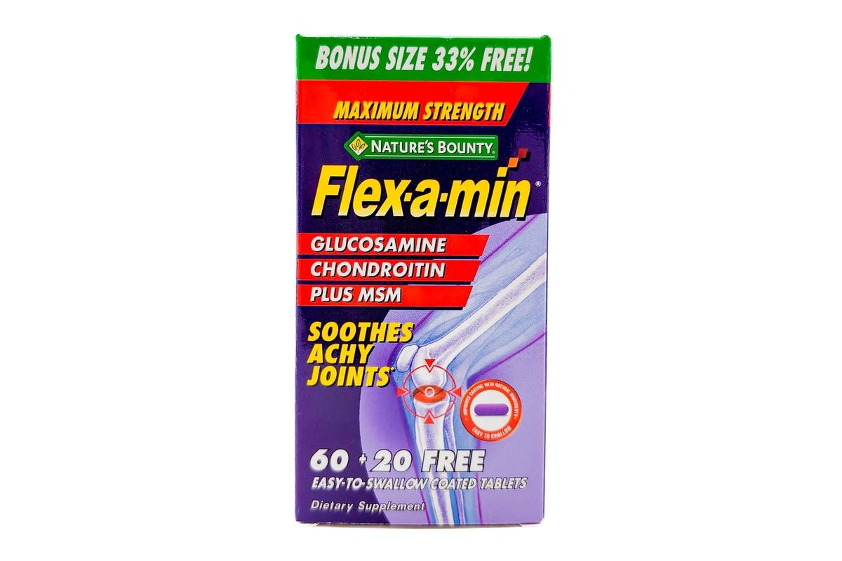 Nature's Bounty Flexamin Joint Support Supplement with Glucosamine, 80 tablets