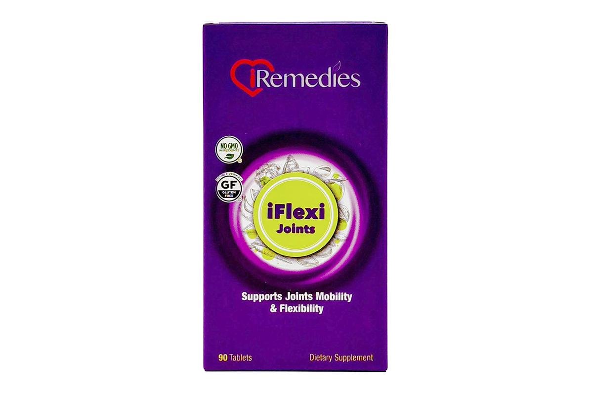 I Remedies Iflexi Joint Support Supplement with Glucosamine, Chondroitin And Hyaluronic Acid - 90 Tablets