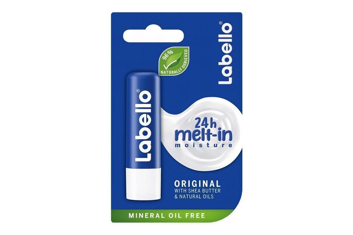 LABELLO Lip Balm, Moisturising Lip Care, Original with Shea Butter, 4.8 g
