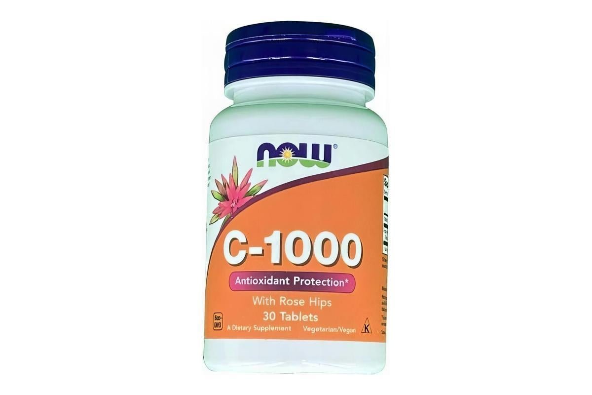 Now Vitamin C-1000 With Rose Hips, 30Tablets