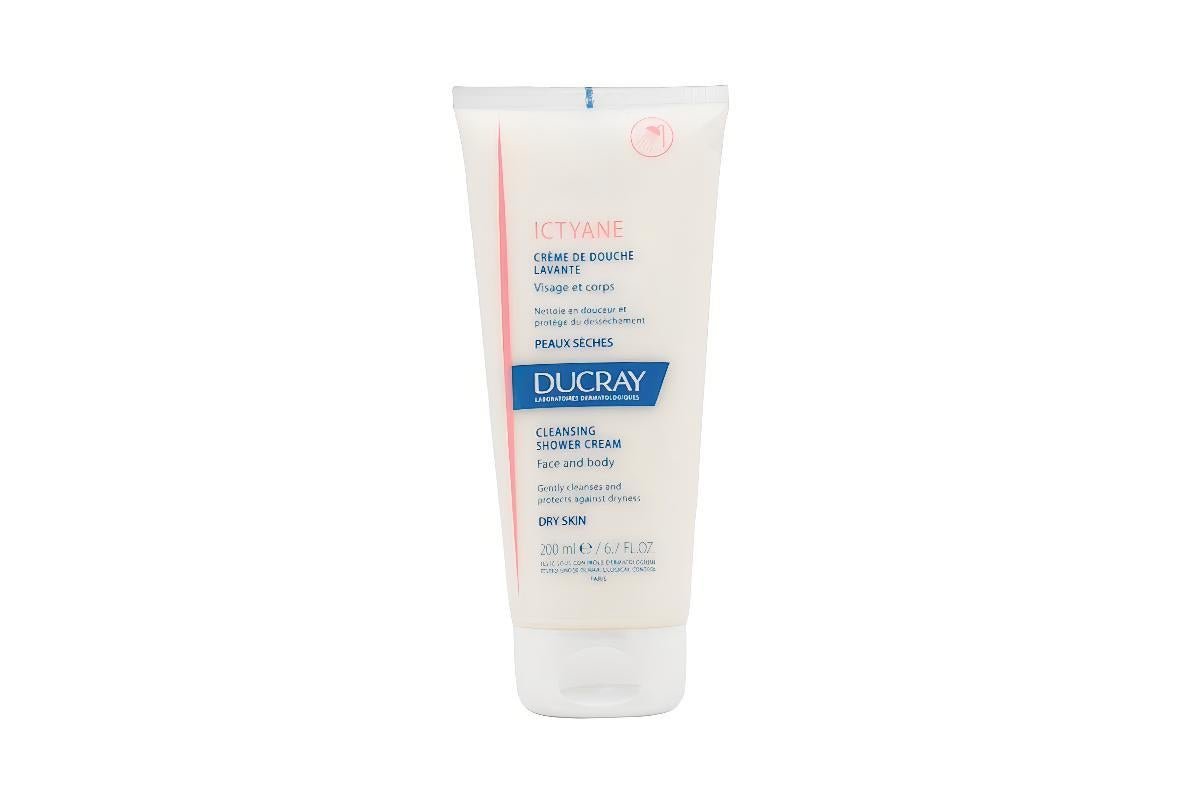 Ducray Ictyane Visage Et Corps Peaux Seches Cleansing Shower Cream Face And Body 200Ml