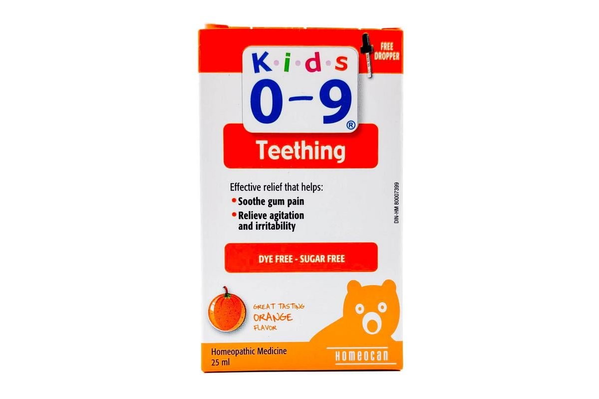 Homeocan Kids Teething Homeopathic Medicine (0-9 Years) Orange Flavour 25Ml