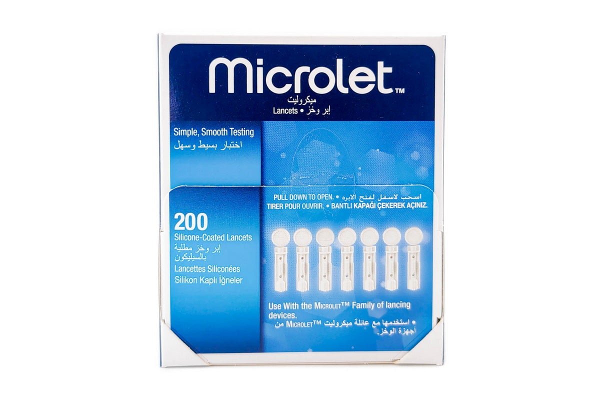 Microlet Silicone Coated Lancets 200 pcs