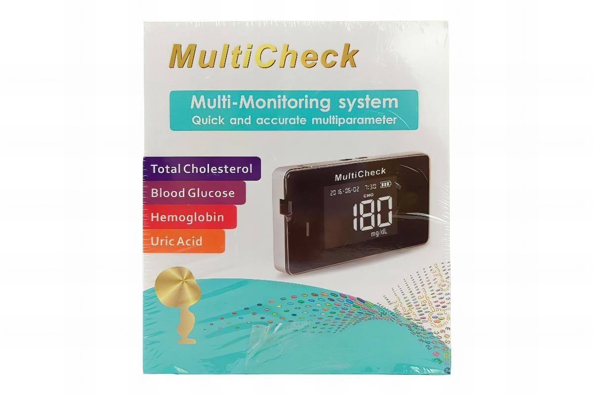 Accu-Answer Multi Monitor Blood Glucose Cholesterol Uric Acid Hemoglobin Test