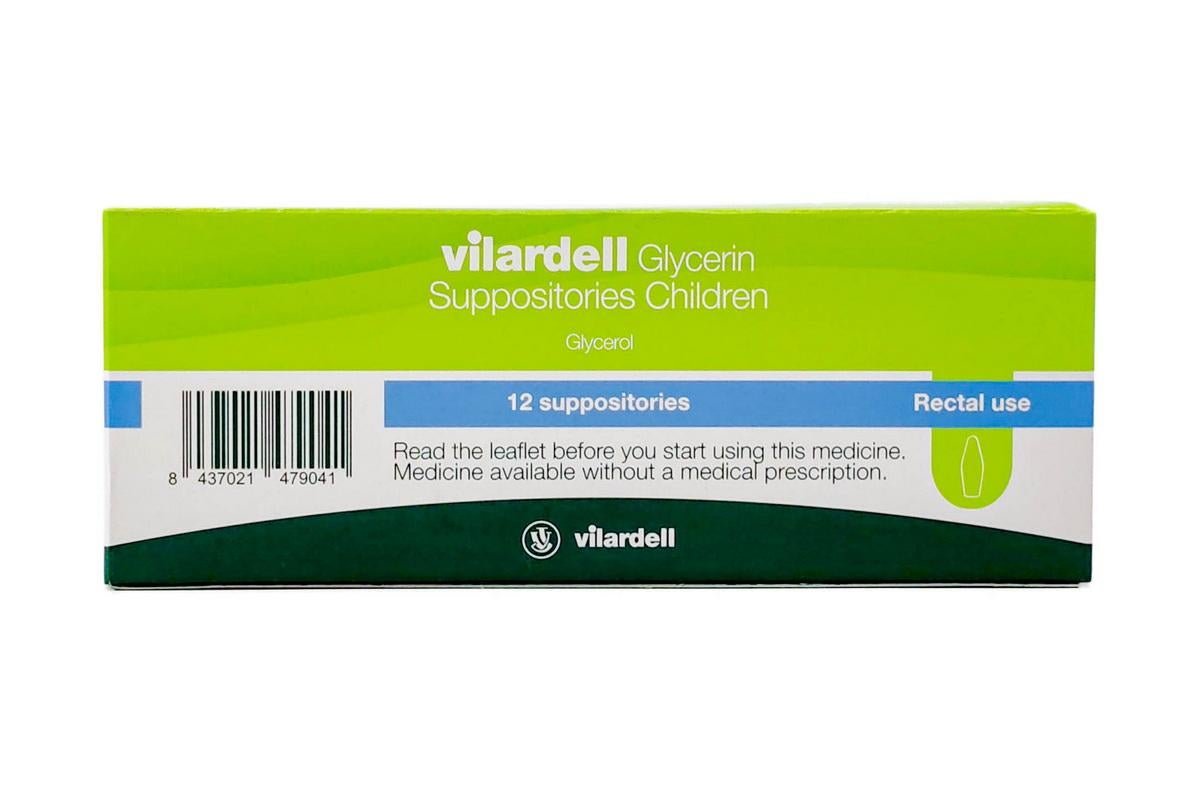 Vilardell Glycerin Suppositories Children, 12 Suppositories