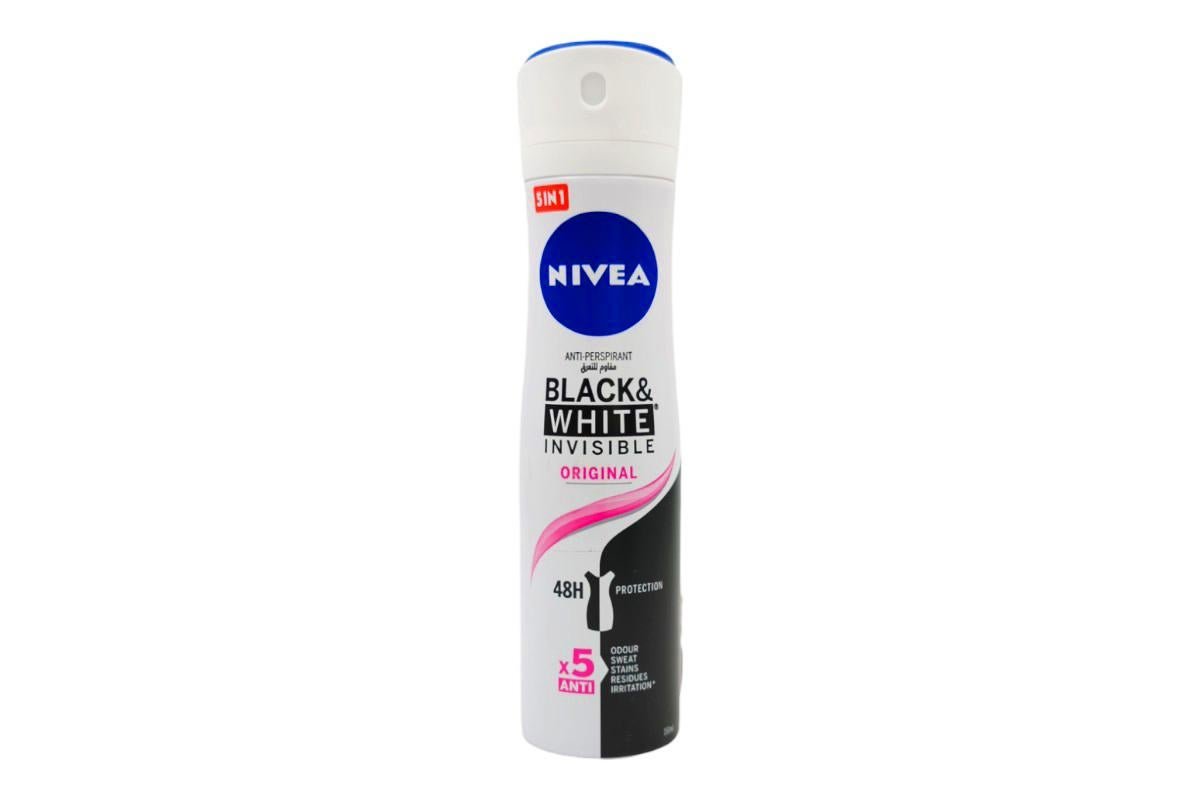 Nivea Black And White Invisible Protection Original Antiperspirant Spray for Women, 150ml