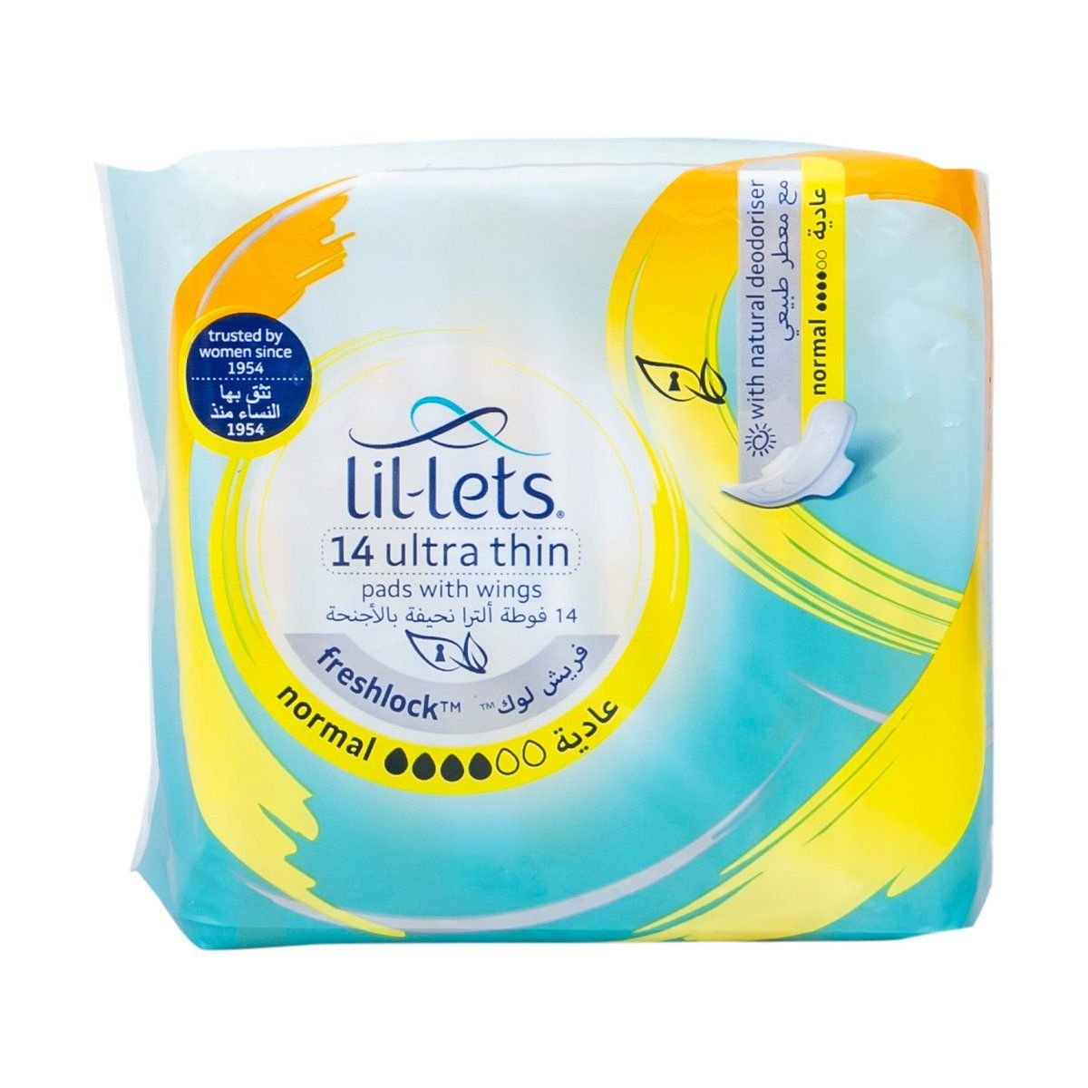 Lil Lets Ultra Thin Pads With Wings Normal, 14 Pieces