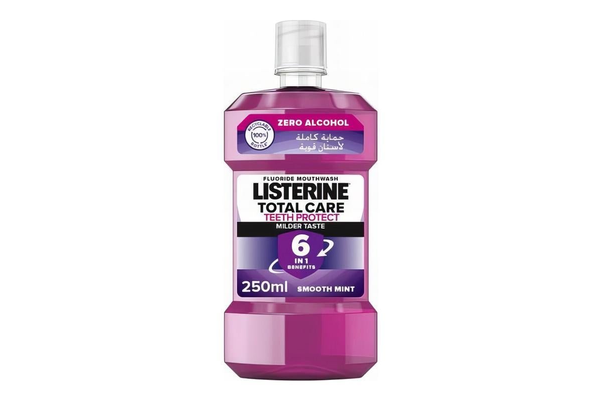 Listerine Mouthwash, Total Care, Milder Taste, 250 ml