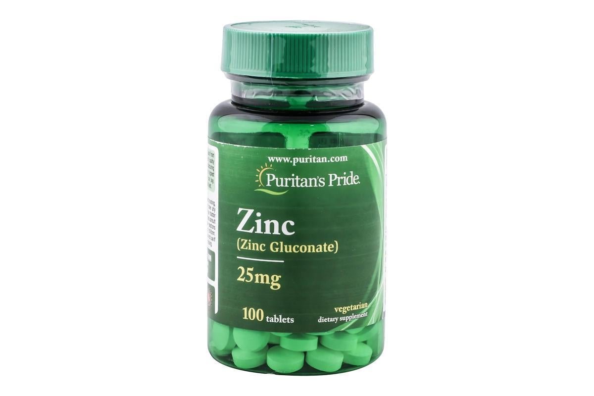 Puritan's Pride Zinc Gluconate 25 Mg 100 Tablets