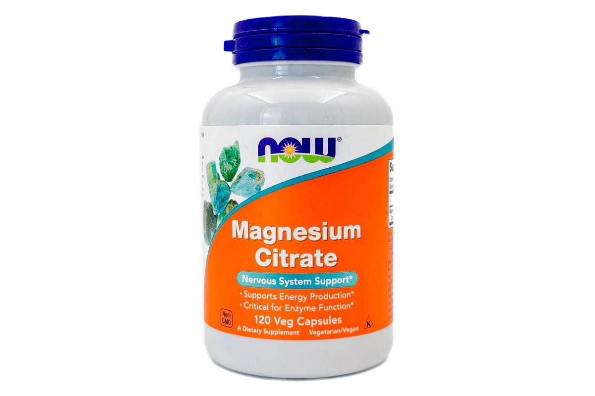 Now Magnesium Citrate 400 mg Capsules, 120 Capsules