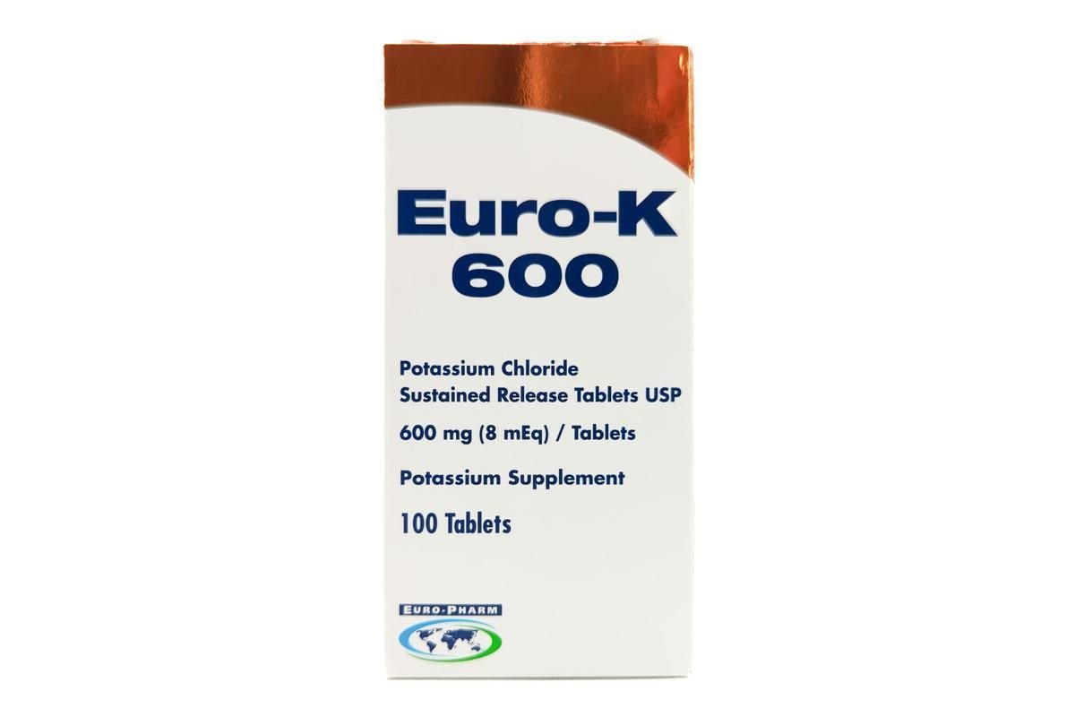 euro-k 600 mg tab 100s