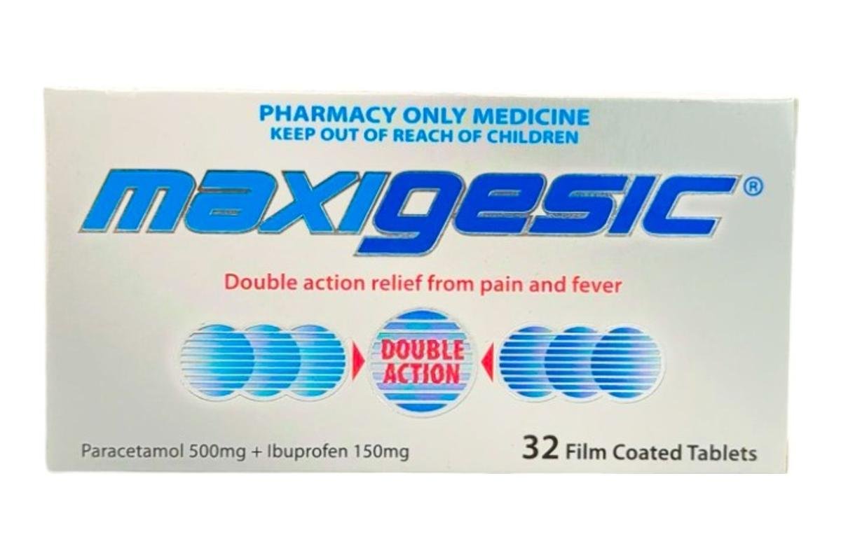 Maxigesic Double Action Pain And Fever Relief Tablets 32 Film Coated Tablets