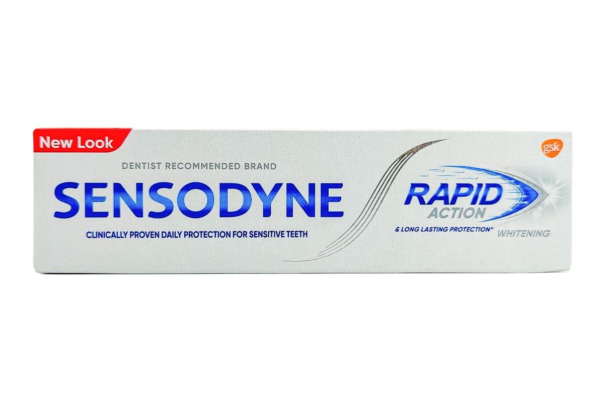 Sensodyne Rapid Action Whitening Toothpaste, 75ml