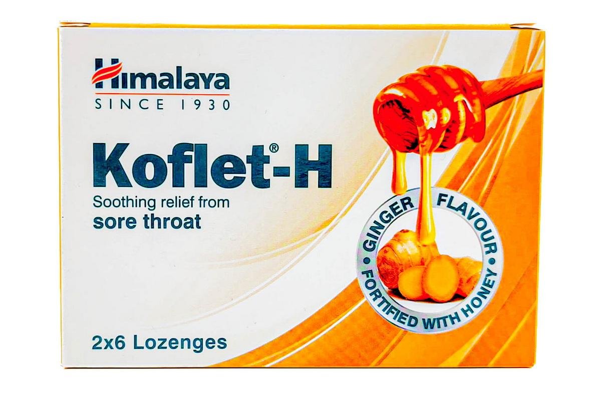 Himalaya Koflet H Lozenges Ginger 2X6 Lozenges