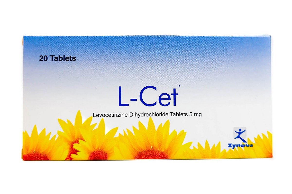 L-Cet 5Mg Levocetirizine Dihydrochloride Tablets 20