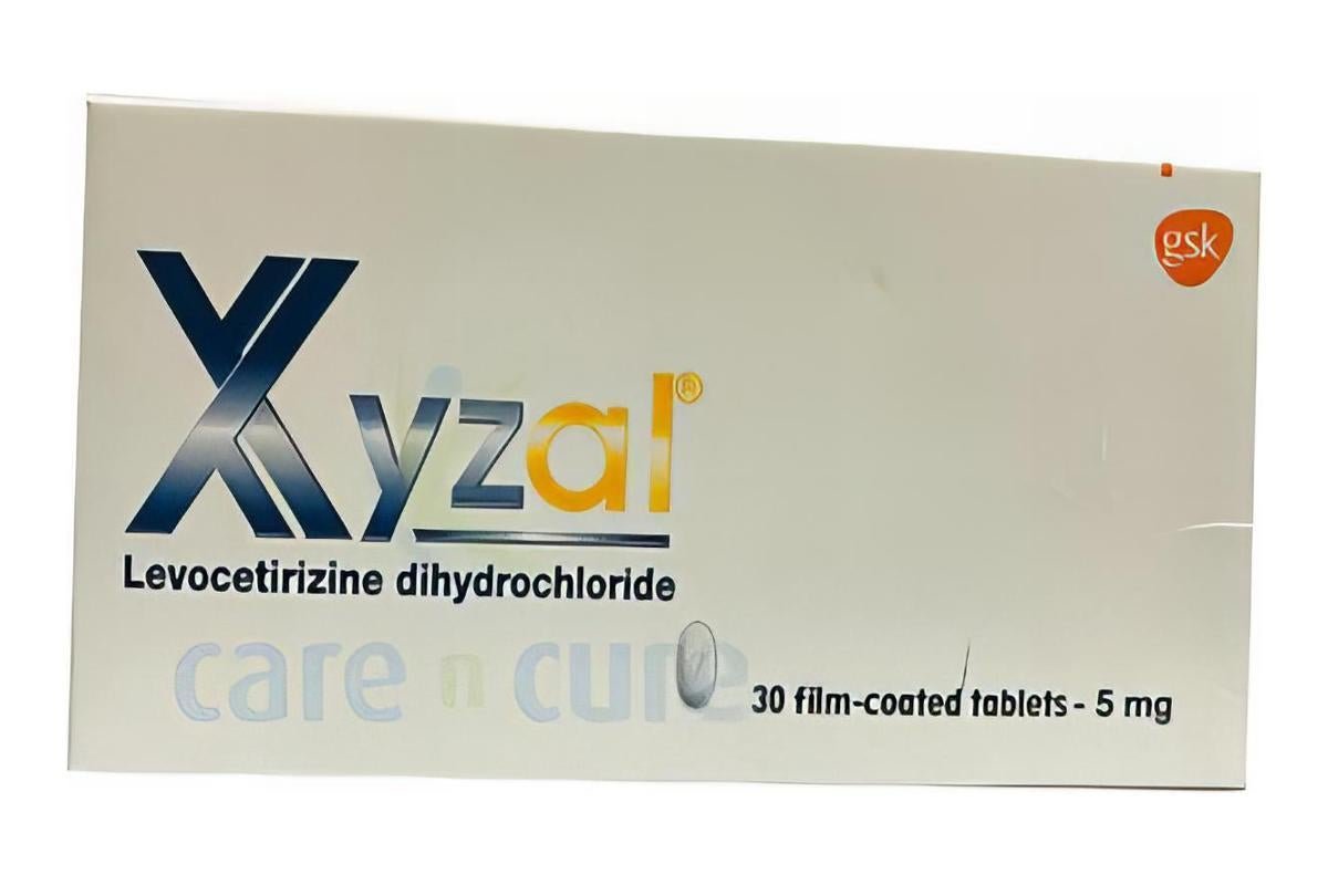 Xyzal 5mg Levocetirizine Dihydrochloride 30 tablets