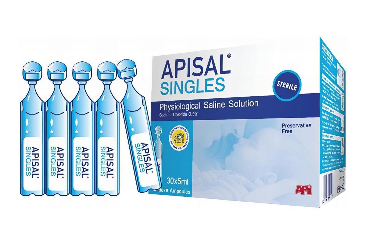 Apisal singles physiological saline solution 30×5ml