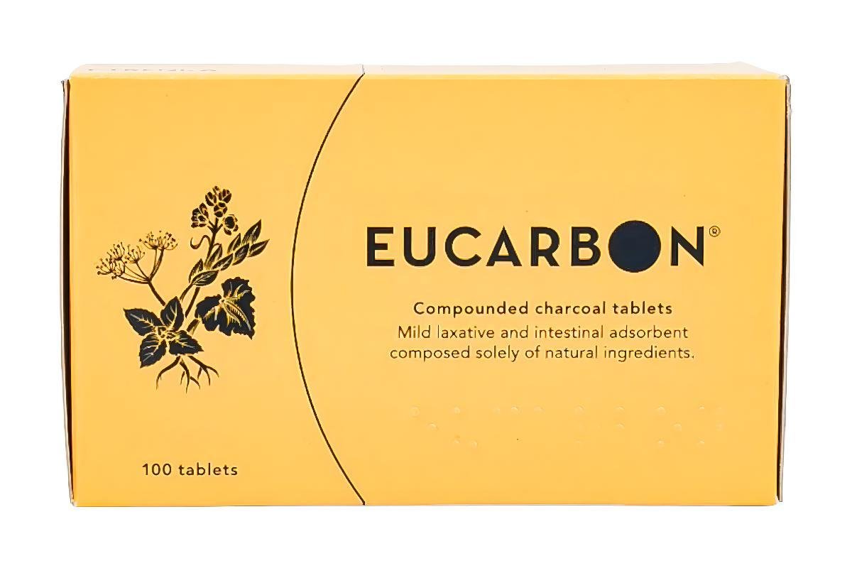 Eucarbon Digestive Tablets, 100 Pieces