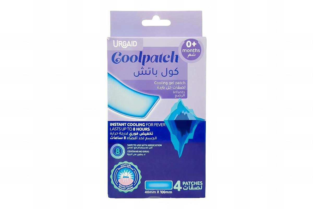 Urgaid Medical Cooling Gel Patches for Infants (0+ Months), 4 Per Pack