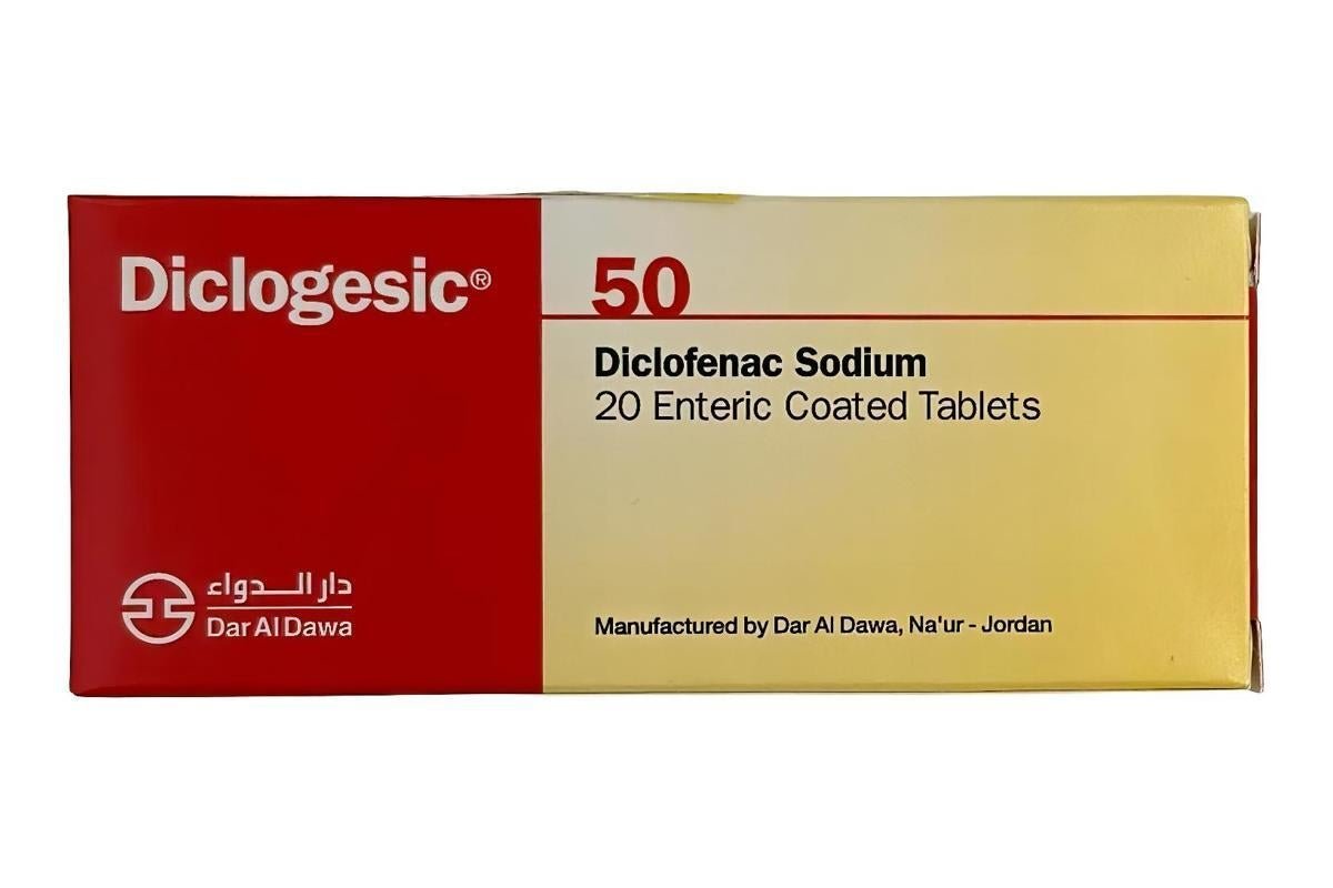Diclogesic 50Mg Diclofenac Sodium 20 Enteric Coated Tablets