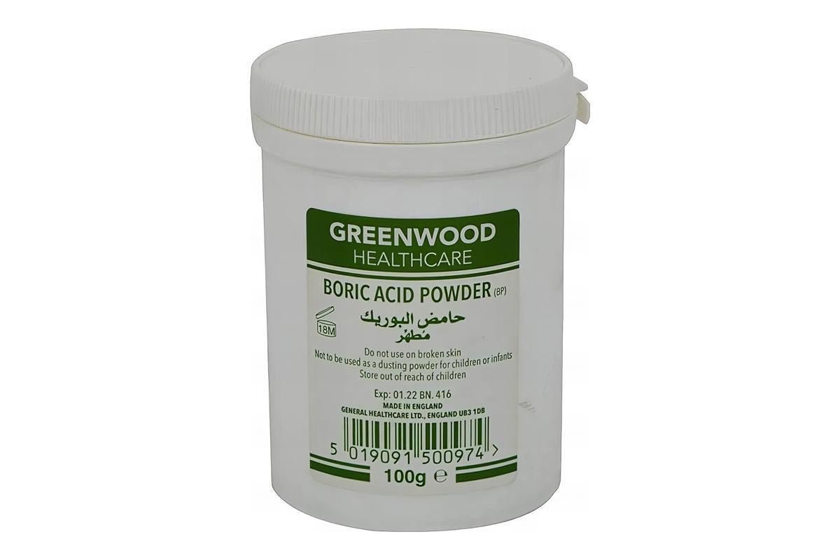 Greenwood Boric Acid Powder, 100g