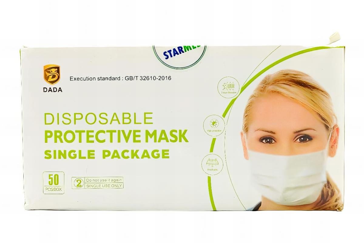 Disposable Mask White 50'S