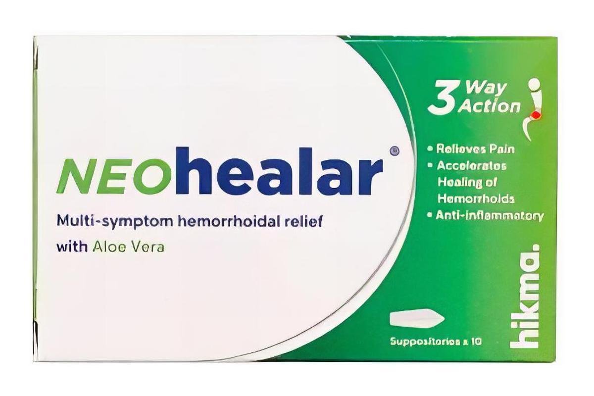 Neo Healar Herbal Suppositories, 10 Pieces