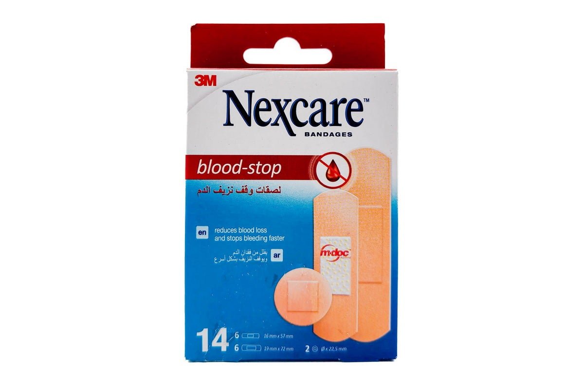 Nexcare Blood-stop Bandages/Plasters, Assorted, 14 strips/Pack