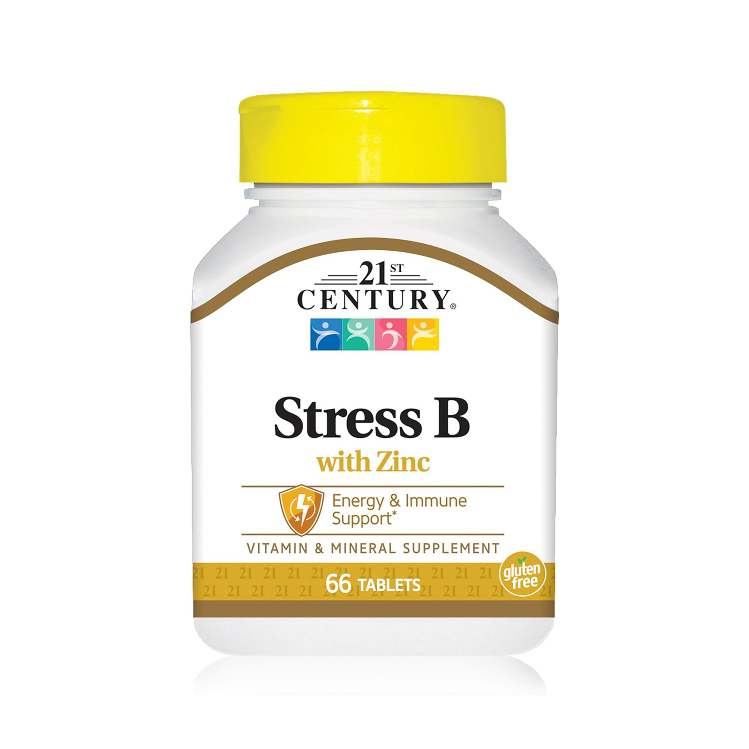21st Century Stress B with Zinc, 66 Tablets