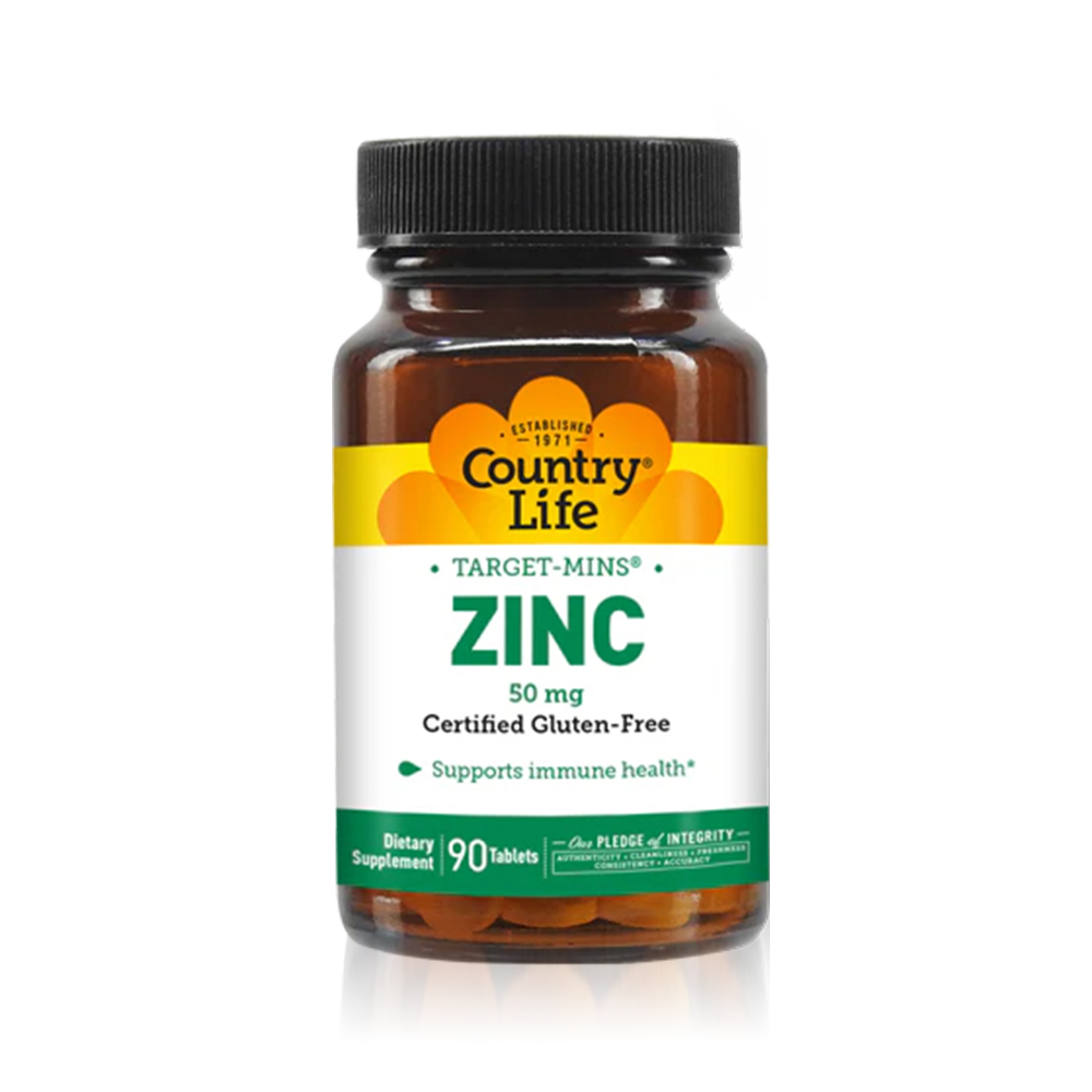Country life zinc 50mg 90 tablets