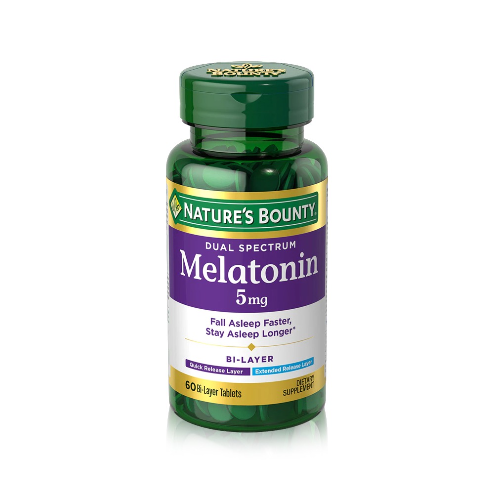 Nature's Bounty Dual Spectrum Melatonin 5mg Tablets
