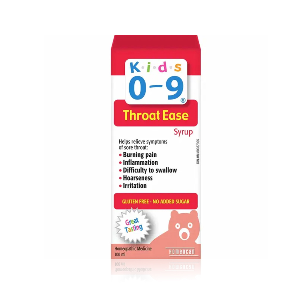 Homeocan kids 0-9 throat ease syrup 100 ml