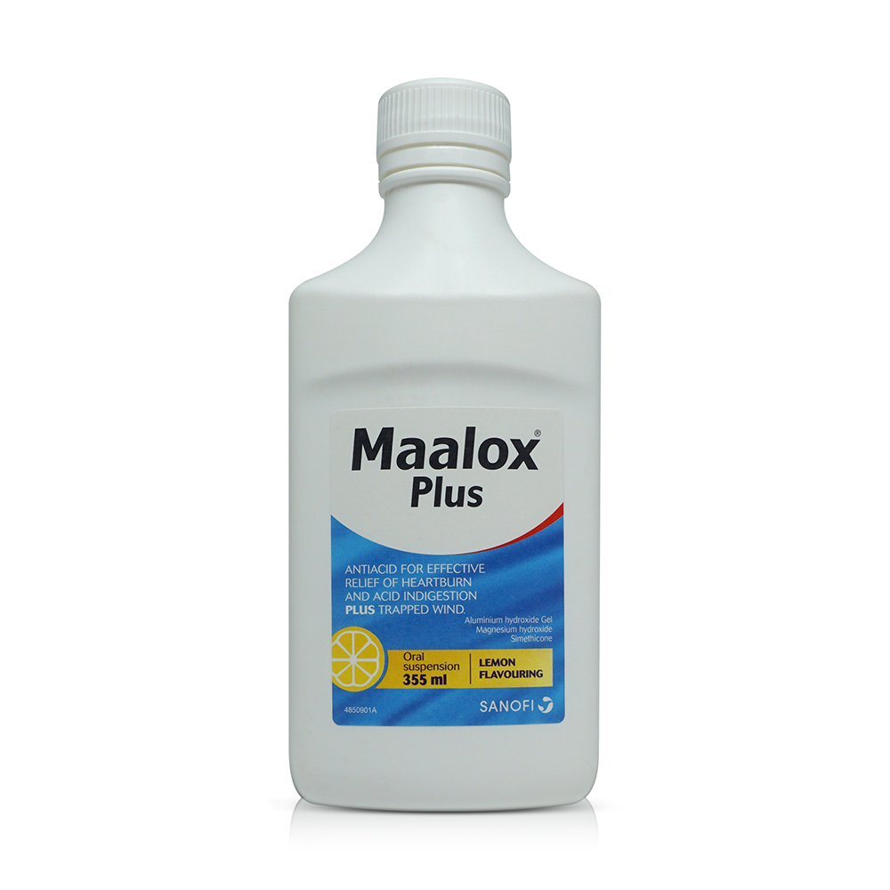 Maalox Plus Suspension Lemon