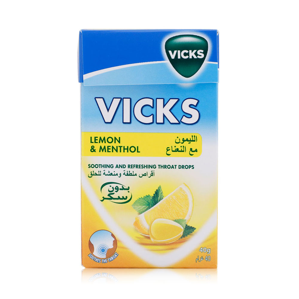 Vicks Cough Drops 20x40gm Lemon