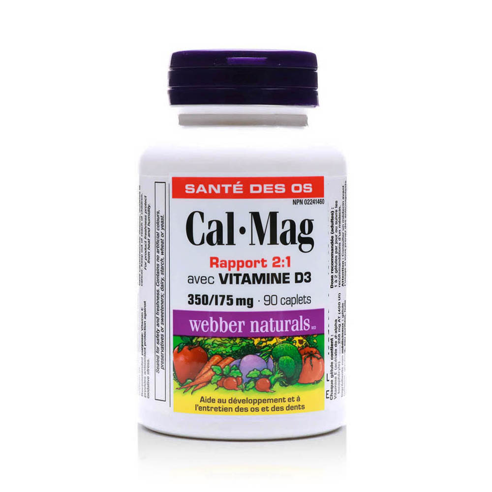 Webber Naturals Cal-Mag 2:1 Vitamin D3 Capsules