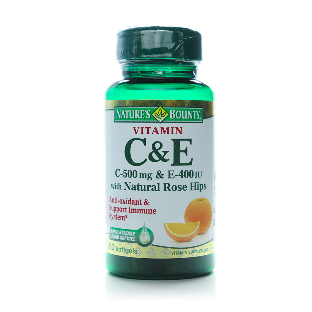 Natures Bounty Vit C&E W/ Rose Hips