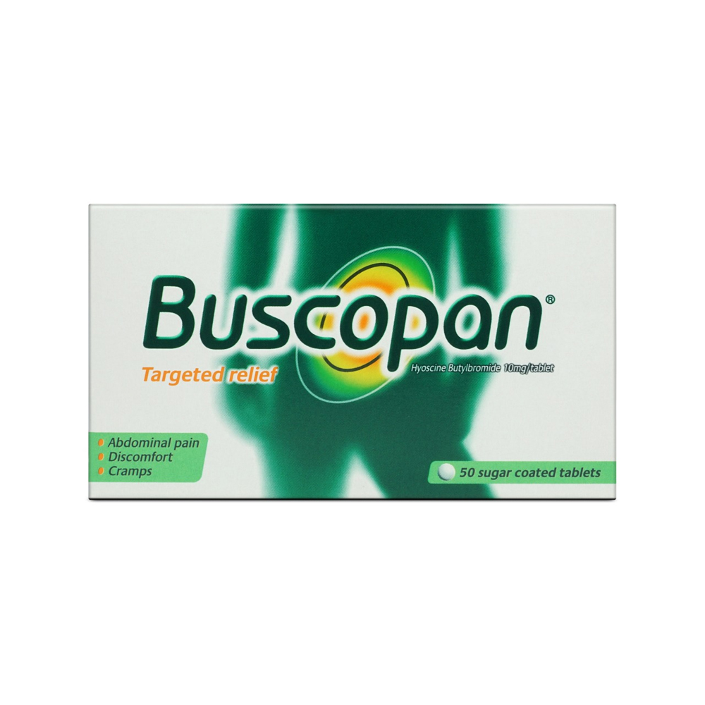 Buscopan Targeted Relief 50 Sugar Coated Tablets