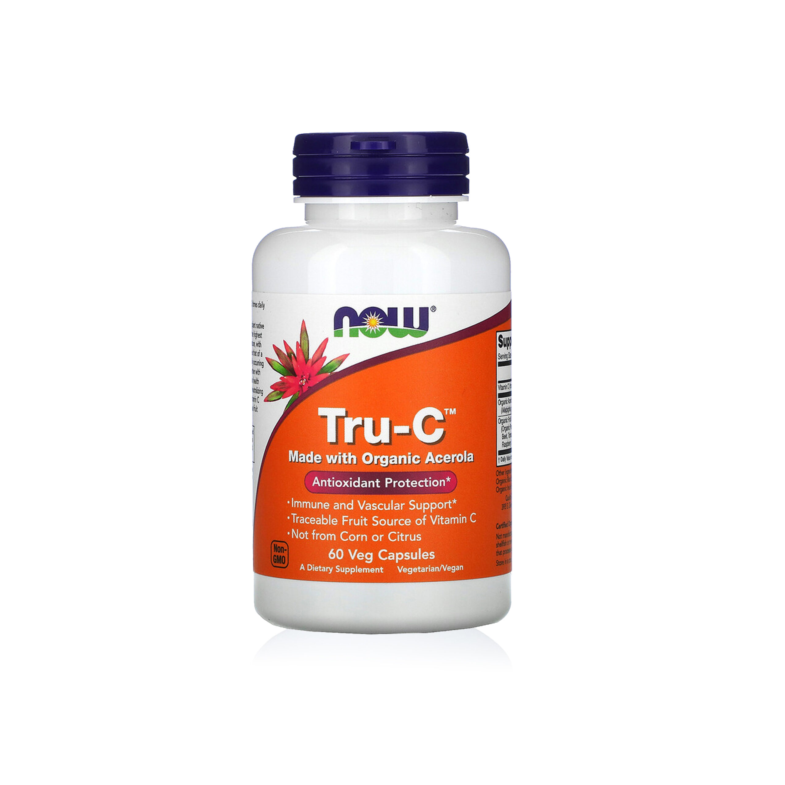 Now Tru-C with Organic Acerola Veg Capsules
